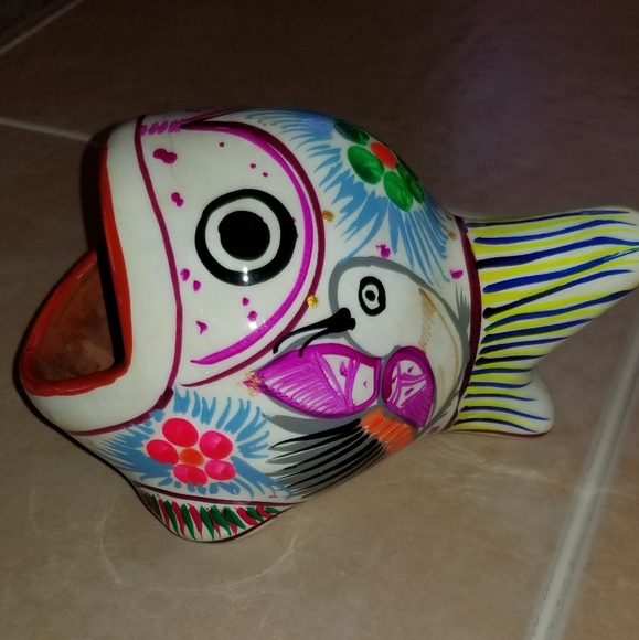 Clay Ashtray  from Mexico - Picture 2 of 4